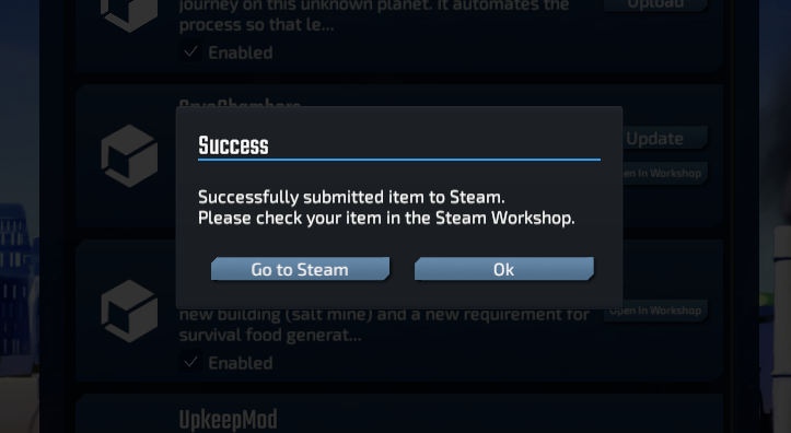 InfraSpace Modding Tutorial: Publishing your Mod to the Steam